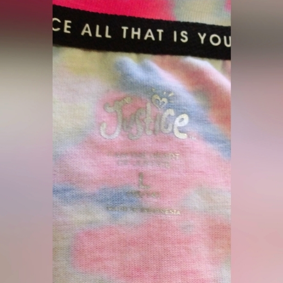 JusticeSport Athletic top size L (12-14)     16-005 - Picture 2 of 3